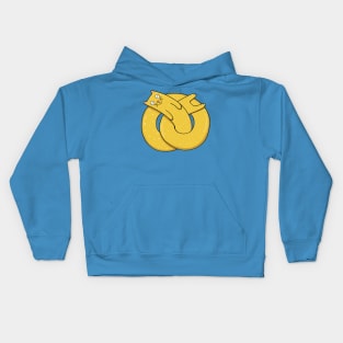 Pretzel Cat Kids Hoodie